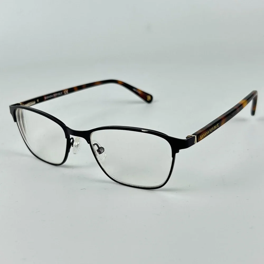 Banana Republic Camila Unisex Adult Eyeglasses Frame Black Half Rim 51-17-135 mm